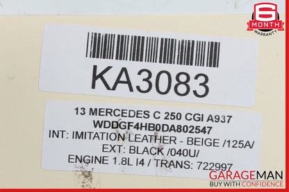 08-17 Mercedes SLK250 E350 C250 Front Left Side Spindle Knuckle Hub Bearing RWD