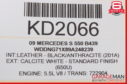 07-09 Mercedes W221 S550 S63 AMG Front Left or Right Side Door Harness Wires OEM