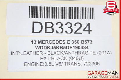 10-17 Mercedes W207 E550 E300 Front Right Side Exterior Door ShellÂ Panel Black
