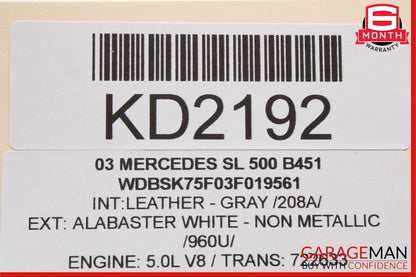 00-06 Mercedes SL500 ML320 ML500 S600 Voice Command Control Module Unit
