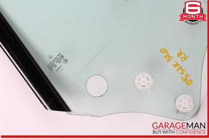 03-09 Mercedes W209 CLK320 Rear Right Passenger Side Door Window Glass OEM
