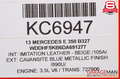 08-16 Mercedes E400 GLK350 C250 Rear Left Side Door Window Regulator Motor Unit