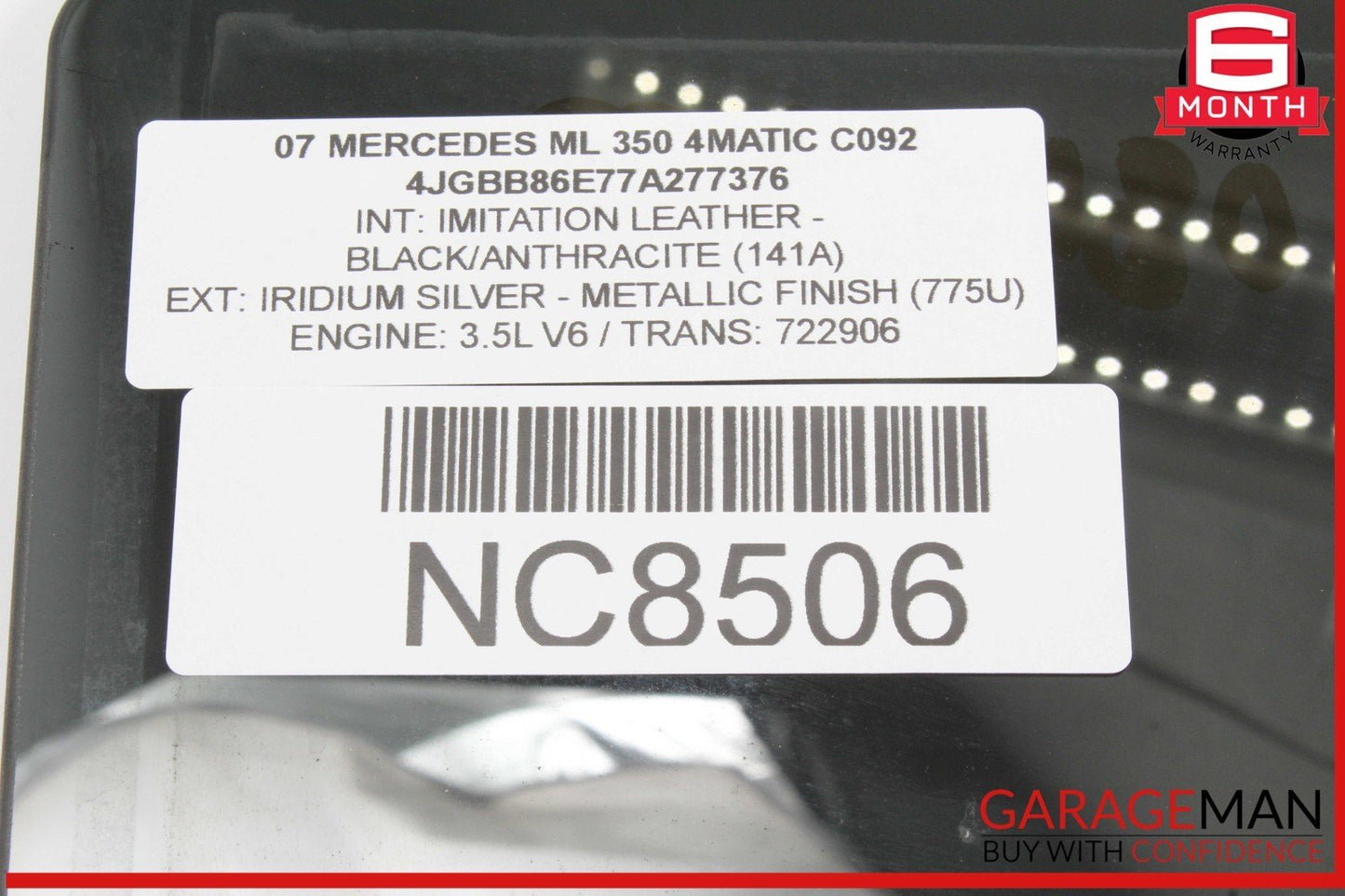 06-11 Mercedes W164 ML350 4MATIC Rear Right Side Door Window Auto Glass OEM