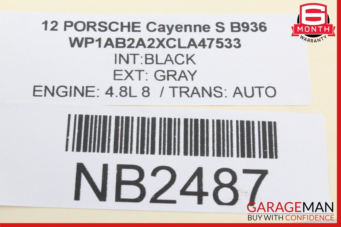 11-16 Porsche Cayenne S 958 Front Overhead Dome Light Lamp OEM