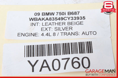 09-15 BMW 750i Front Left Wheel Hub Bearing Spindle Knuckle OEM