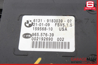 07-14 BMW X6 Front Overhead Sunroof Dome Light Switch Panel Black Oem