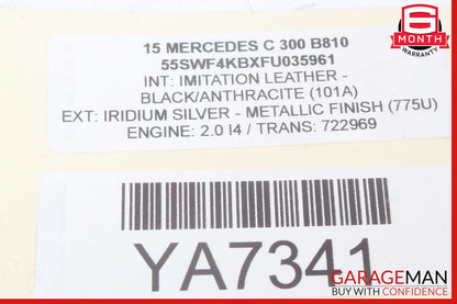 15-19 Mercedes W205 C300 GLC300 Fuse Box Power Distribution Box Module