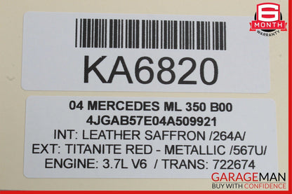 98-05 Mercedes W163 ML350 Front Right Side Bumper Fog Light Foglight Lamp OEM