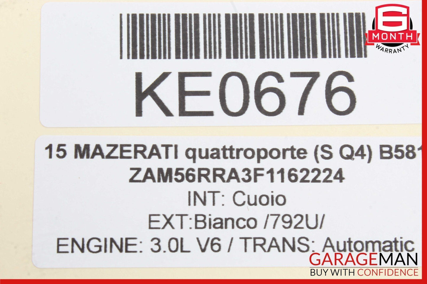 13-16 Maserati Quattroporte Rear Left Driver Side Door Lock Latch Actuator OEM