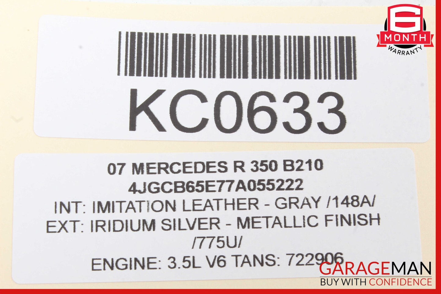 06-12 Mercedes W251 R500 GL450 ML450 Rear Right Side Door Lock Latch Actuator