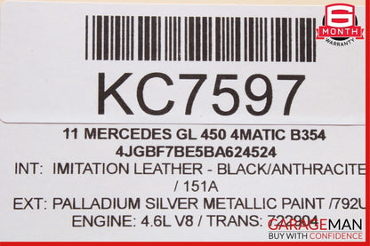 06-13 Mercedes X164 GL450 GL550 Rear Entertainment DVD Player 1649064000 OEM
