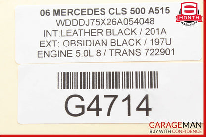 06-11 Mercedes W219 CLS550 CLS500 Rear Right Side Door Lock Latch Actuator