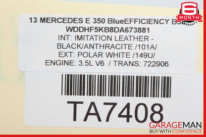 08-18 Mercedes C180 E350 Rear Left Driver Side Suspension Control Arm