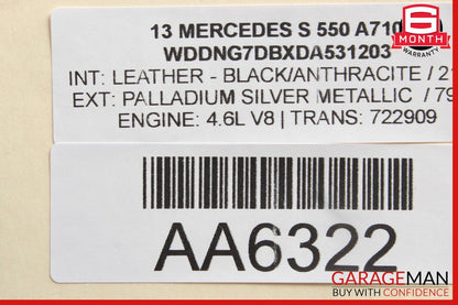 07-13 Mercedes W221 S550 CL550 Cluster Control Switch 2218215451 OEM