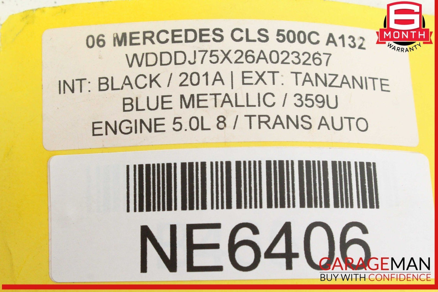 00-13 Mercedes W219 CLS500 ML350 Engine Throttle Valve Body 1131410125 OEM