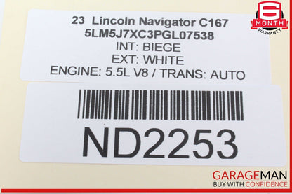 20-24 Lincoln Aviator Front Right Passenger Side Sun Visor Sunvisor BU5A00014DA