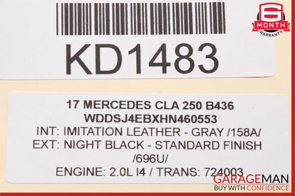 14-18 Mercedes W117 CLA250 Rear Left Driver Side Door Window Regulator Motor OEM