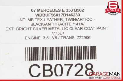 05-12 Mercedes W211 E350 C300 CLK350 V6 Lower Engine Motor Oil Pan