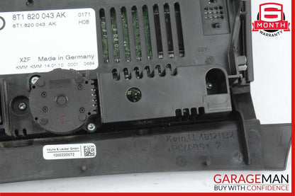 08-14 Audi Q5 A5 Front A/C AC Climate Control Switch Panel Assembly OEM