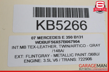 03-09 Mercedes W211 E350 E320 E500 Rear Left Side Door Window Regulator Motor