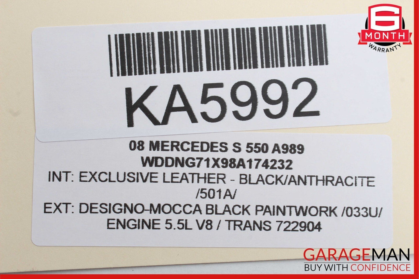 07-13 Mercedes W221 S550 Front Right Passenger Door Lock Latch Actuator OEM