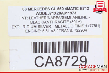 07-14 Mercedes W216 CL550 S63 AMG Front Right Side Lower Center Control Arm OEM