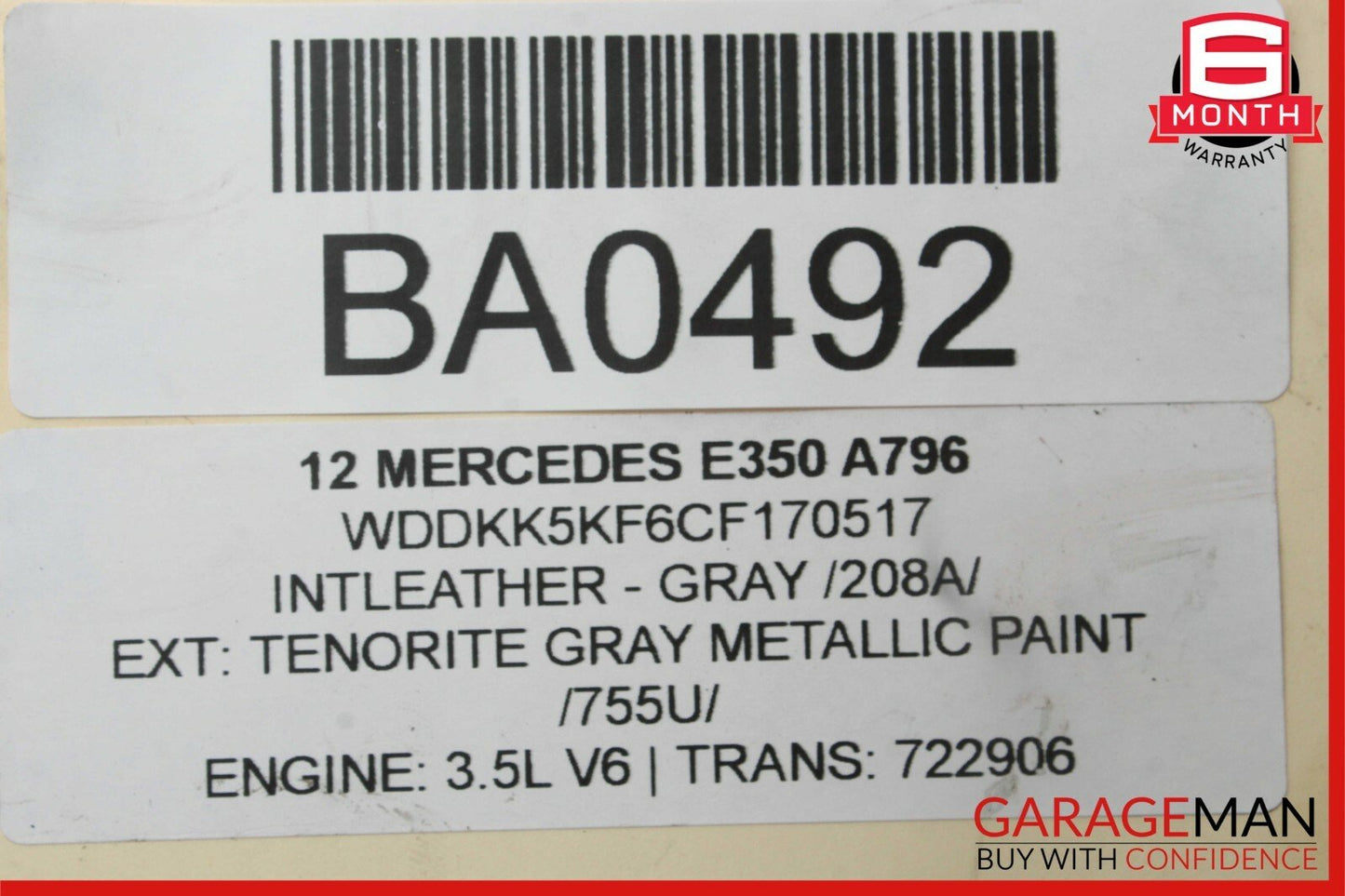 08-18 Mercedes W212 E350 CLS400 TRW Rear Left & Right Brake Calipers Set RWD