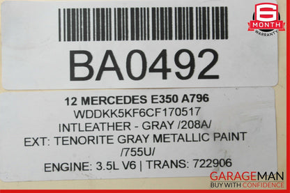 08-18 Mercedes W212 E350 CLS400 TRW Rear Left & Right Brake Calipers Set RWD