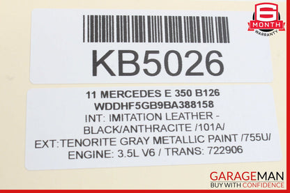 10-13 Mercedes W212 E350 Sedan Rear Left Driver Side Exterior Door Handle OEM