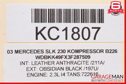 01-04 Mercedes R170 SLK230 Right Side Exterior Door Handle OEM