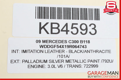 08-15 Mercedes W204 C300 C250 Trunk Lid Latch Lock Actuator 2047500185 OEM