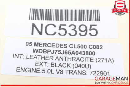 03-06 Mercedes W215 CL500 Front Right Side Door Window Switch Trim Bezel Wood