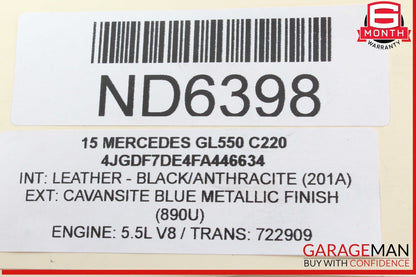 11-18 Mercedes X166 GL550 GL450 E550 Engine Motor Vacuum Pump 2762300365 OEM