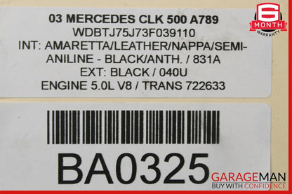 01-10 Mercedes W209 CLK55 SLK55 AMG C240 Power Steering Pump Reservoir Assembly