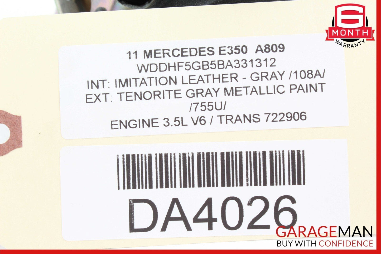 07-09 Mercedes W211 E350 CLS550 Front Right Seatbelt Seat Belt Retractor Beige