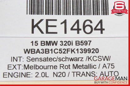12-18 BMW F30 320i 528i Rear Left Side Exterior Door Handle Assy Red