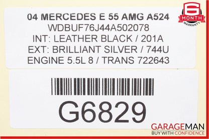 03-11 Mercedes CLS500 E55 AMG Rear Bumper Keyless Entry Antenna Parking Sensors