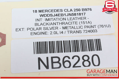 14-18 Mercedes W117 CLA250 GLA250 Center Console Cup Holder Trim Panel OEM