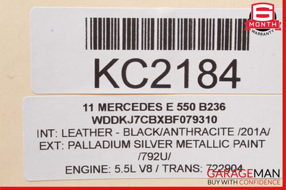 10-11 Mercedes W212 E350 E550 Rear SAM Fuse Relay Junction Box Assembly OEM