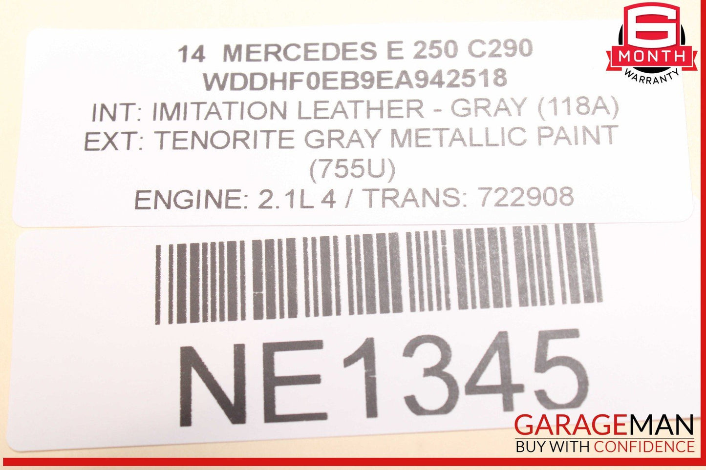 14-16 Mercedes W212 E250 Bluetec 7G Automatic Transmission 722.908 OEM 191k