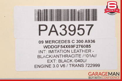 08-11 Mercedes W204 C250 C300 Front Right Seat Cushion Top Upper OEM