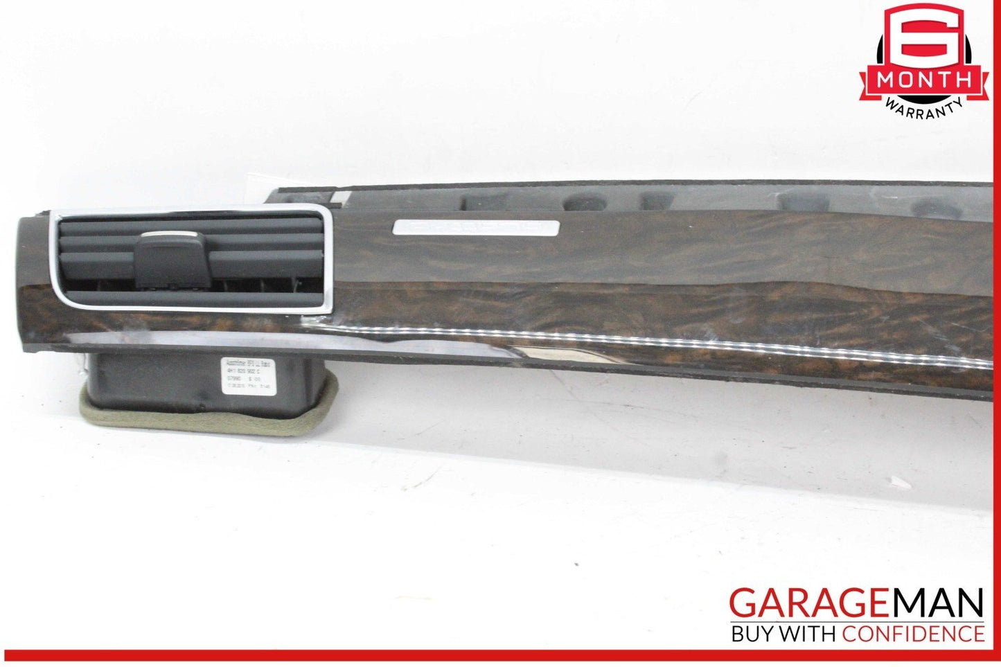 11-18 Audi A8 S8 Front Right Side Dash Trim Cover Panel w/ AC A/C Air Vent OEM
