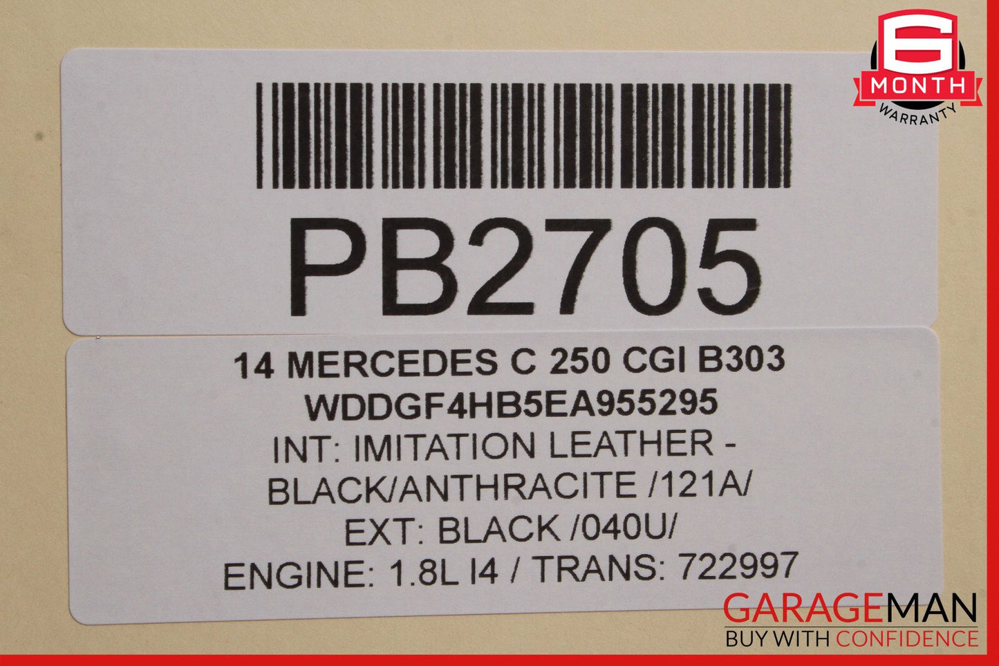 08-14 Mercedes W204 C250 C350 Sedan Front Right Interior Door Panel OEM