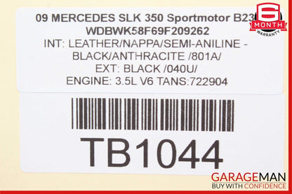 09-11 Mercedes R171 SLK350 ABS Anti Lock Brake Pump ESP Module Unit