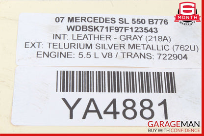 06-13 Mercedes R230 SL550 E350 C350 Bosch Engine Starter Motor 0061515901 OEM