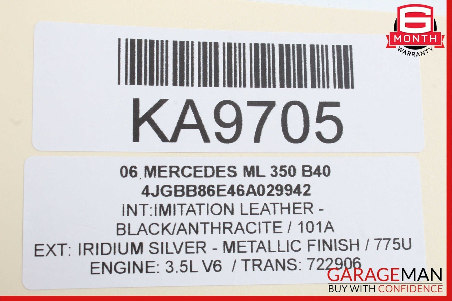 06-13 Mercedes W164 ML350 R350 GL450 Front Right Side Door Control Module OEM