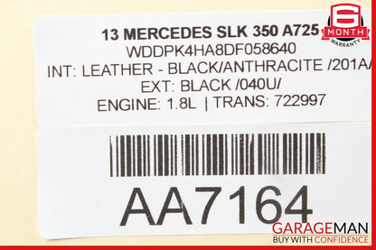 08-14 Mercedes R172 SLK350 C350 Front Right Side Door Control Module 2129004214