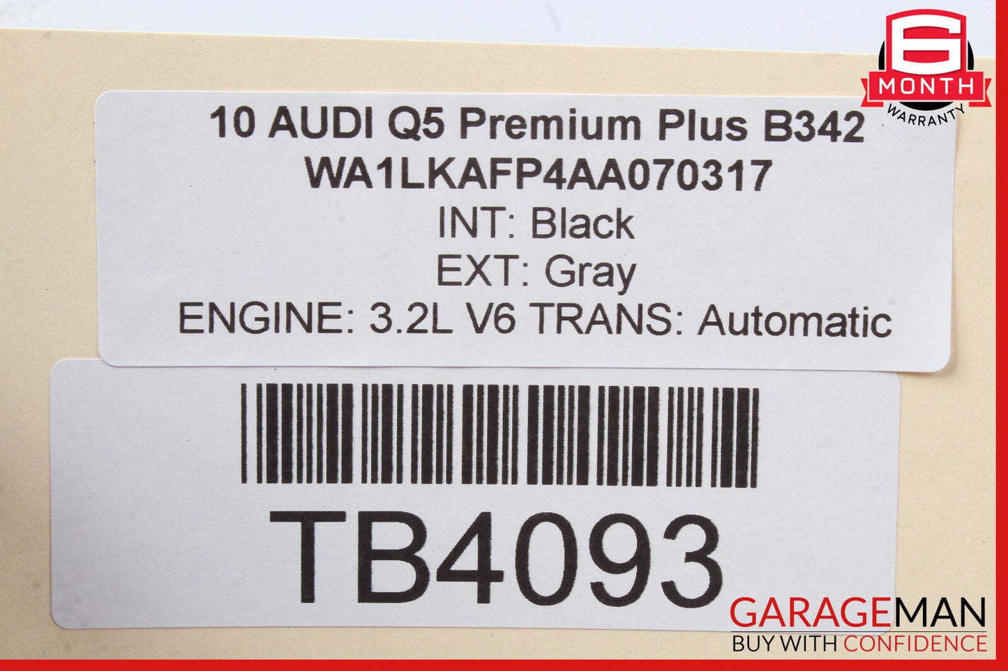 09-17 Audi Q5 Baggage Luggage Roof Rack Rail Crossbar Set OEM