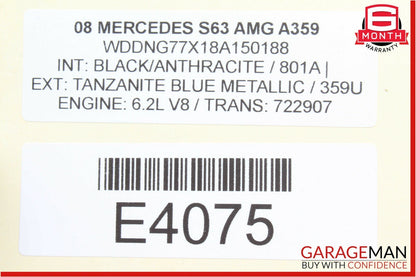 07-13 Mercedes W221 S63 CL63 Front Left Driver Seat Control Memory Switch OEM