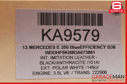 10-16 Mercedes W212 E350 Front Left Side Door Panel Tweeter Speaker Cover OEM